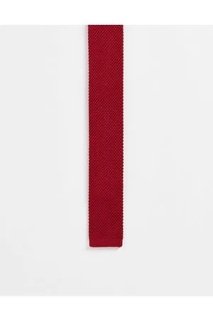 Gianni Feraud Knitted tie in burgandy