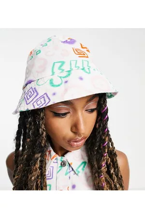 COLLUSION Mujer Sombreros - Twill abstract print bucket hat