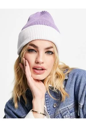 Bolongaro Ombre beanie hat in lilac