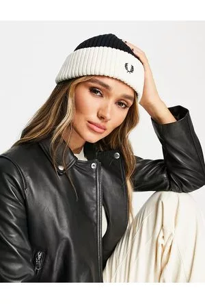 Fred Perry Mujer Gorros - Short ribbed beanie in