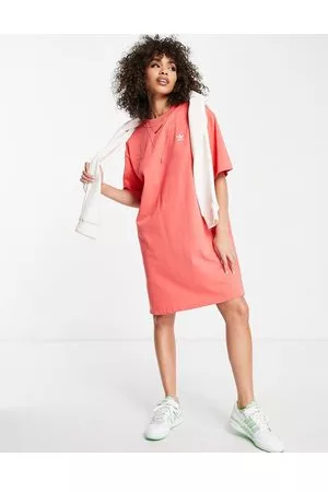adidas Originals Adicolor t-shirt dress with back print in
