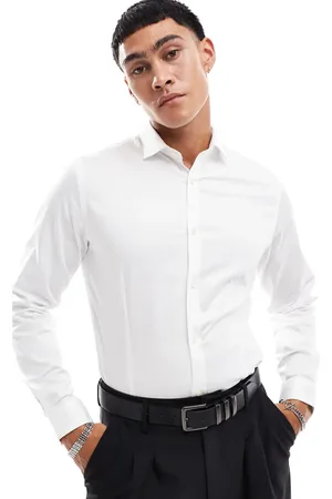 JACK & JONES Premium super slim fit stretch smart shirt in