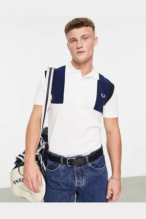 Fred Perry Paneled towelling polo shirt in