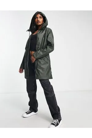 ONLY Raincoat with hood in khaki