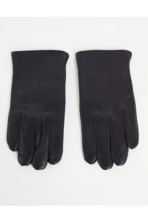 ASOS Leather touchscreen gloves in