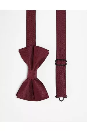 ASOS Satin bow tie in burgundy