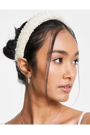 ASOS Padded headband in all over pearl design