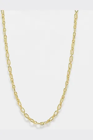 Pieces® Exclusive 18k plated chain necklace in