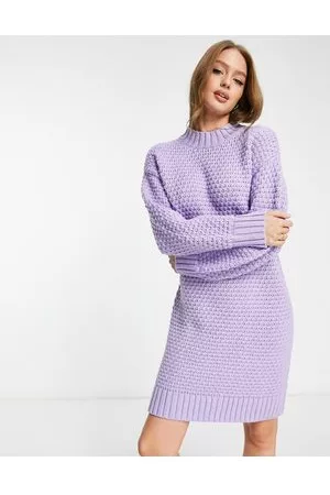Monki Knitted jumper dress in