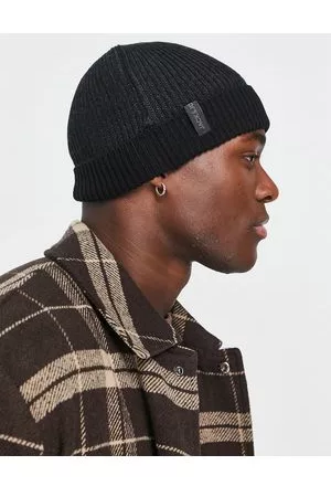 JACK & JONES Ribbed beanie in twisted yarn in