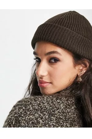 Weekday Stan fisherman beanie in chocolate