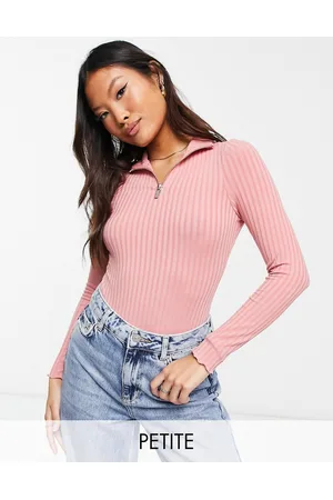 Zip-Up Funnel Neck Bodysuit