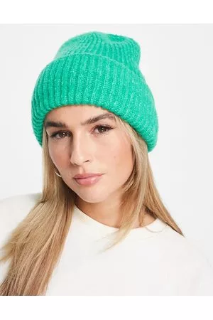 New Look Chunky turn up beanie in bright