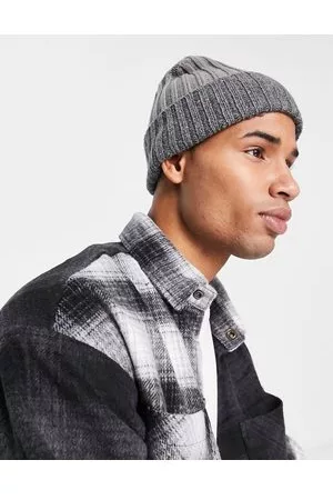 Boardmans Knitted ribbed beanie hat in