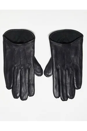 ASOS Leather gloves with touch screen in