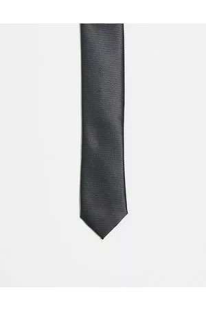 ASOS Skinny tie in charcoal