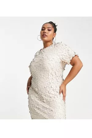 Collective the Label Curve Disc sequin mini dress in soft