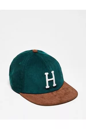 Huf Corduroy classic H 5 panel cap in and brown