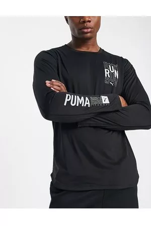 PUMA Running long sleeve top with arm print in