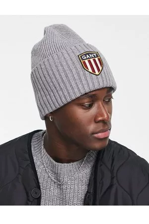 GANT Hombre Gorros - Wool beanie in with large shield logo
