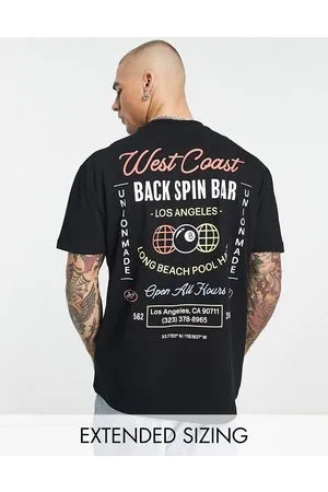 ASOS Relaxed T-shirt in with bowling back print