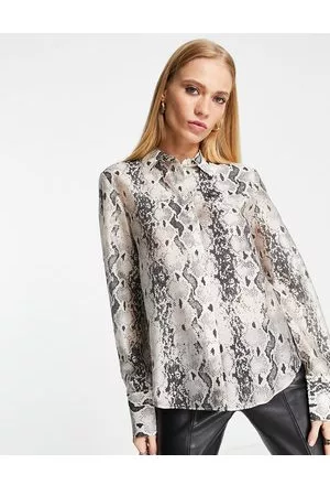 & OTHER STORIES Blouse in snake print