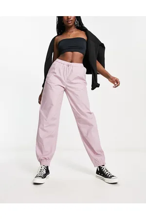 JDY Cuffed parachute pants in lilac
