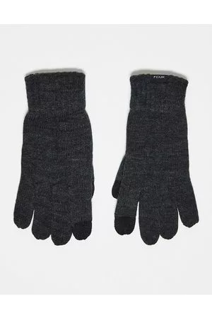 French Connection Hombre Guantes - FCUK ribbed gloves in