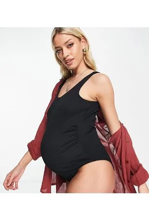 River Island Crinkle texture swimsuit in