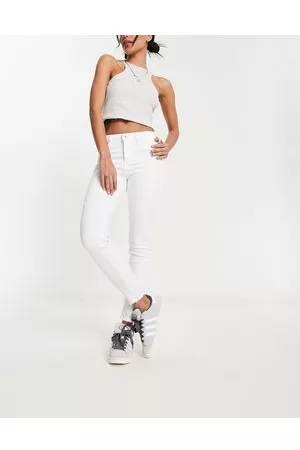 ONLY Blush skinny jeans with frayed hem in