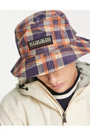 Napapijri X Liberty Celeste bucket hat in and brown check