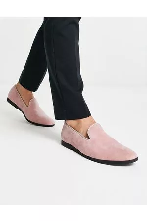 Truffle Collection Faux suede slip on loafers in