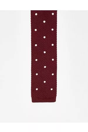 Ben Sherman Hombre Corbatas - Polka dot knitted tie in
