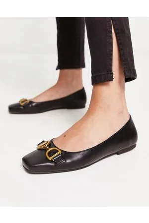 ASOS Leighton square toe ballet flats in