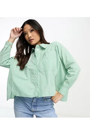 River Island Cropped shirt in stripe
