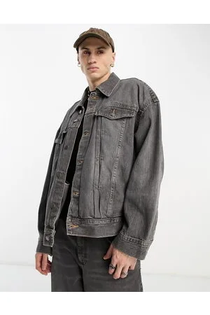 Weekday Lincoln oversized denim trucker jacket in washed