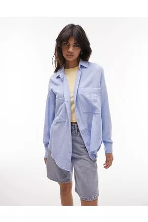 Topshop Cotton casual shirt in pale