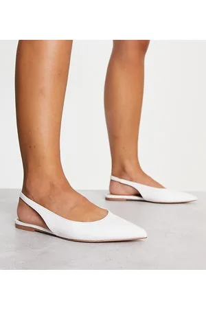 ASOS Wide Fit Lala slingback ballet flats in lizard