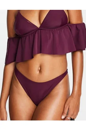 NA-KD High cut bikini bottom in plum