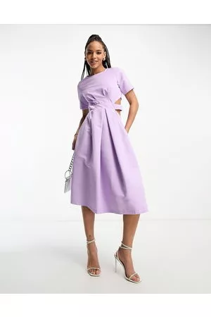 Nobody's Child Co cut out midi prom dress in lilac