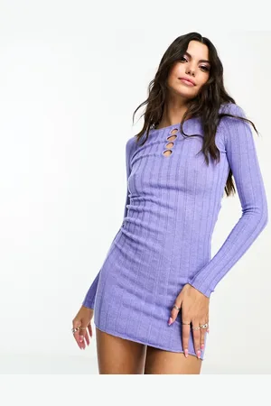 Noisy May Wide rib knitted mini dress in