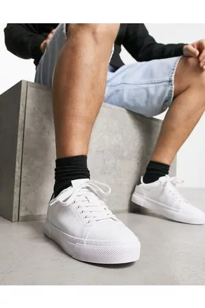 Pull&Bear Hombre Zapatos de vestir - Quilted trainer with black back tab in