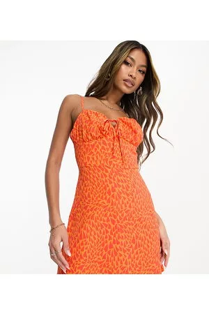 Collective The Label Exclusive ruched bust mini dress in heart print