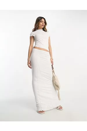 ASOS Mujer Vestidos cut out - Capped sleeve maxi dress with cut out waist and seam detail in