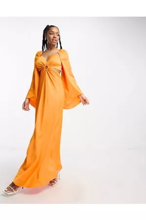 Forever New Mujer Maxi - Long sleeve cut out maxi dress in