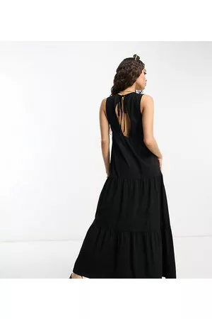 ASOS Mujer Maxi - ASOS DESIGN Petite sleeveless tiered maxi dress in