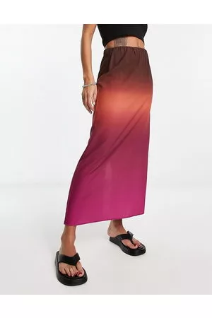 Pull&Bear Mujer Minifaldas - Maxi column skirt in ombre