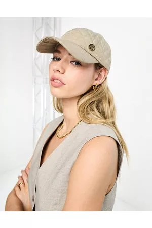 Elle Mujer Gorras - Quilted baseball cap in stone