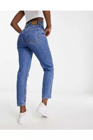 Pull&Bear Mujer Jeans - High waisted mom jean in dark