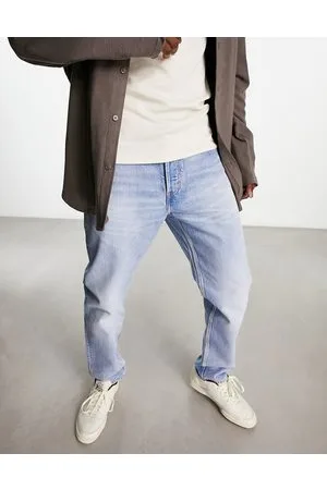 Weekday Barrel relaxed fit tapered leg jeans in delight